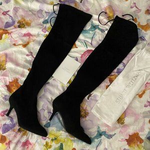STUART WEITZMAN Tiemodel Suede Over-the-Knee Boots NWT